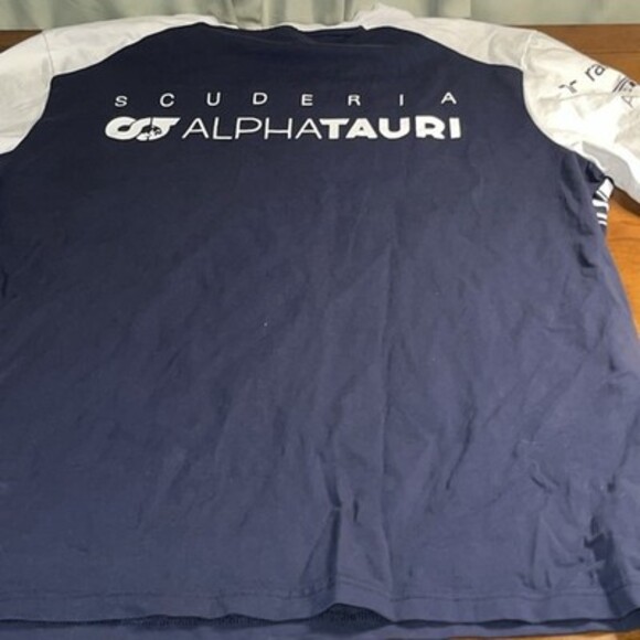 scuderia alphatauri shirt Navy White Men’s Tee Size XXL - Picture 11 of 11